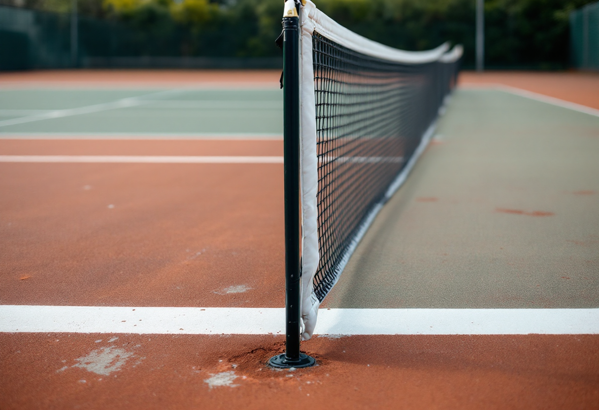 Arthur Fils durante il ritiro al Roland Garros 2025