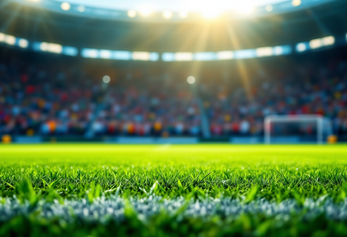 Giocatori dell'Atalanta in allenamento prima della sfida con la Roma