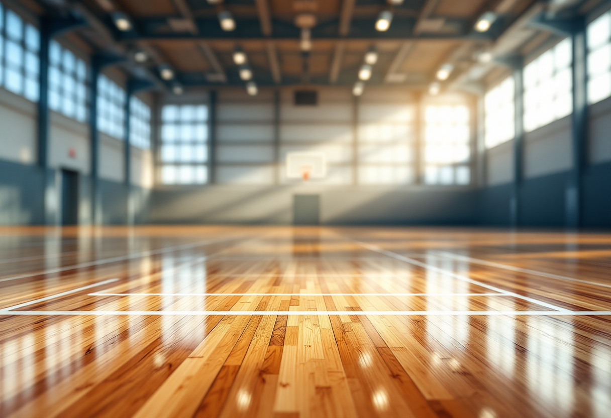 Giocatori di Cantù festeggiano la vittoria nei playoff