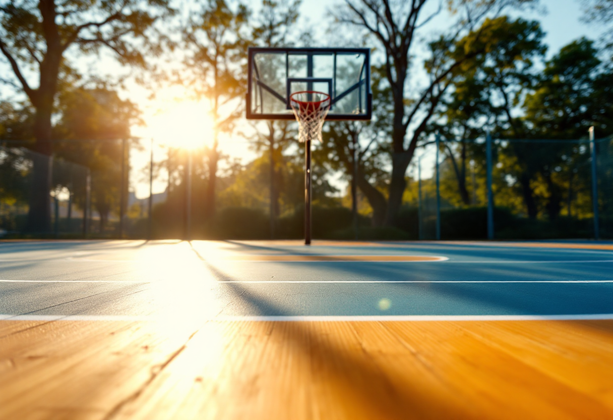 Giocatori dei Cleveland Cavaliers in azione sul campo