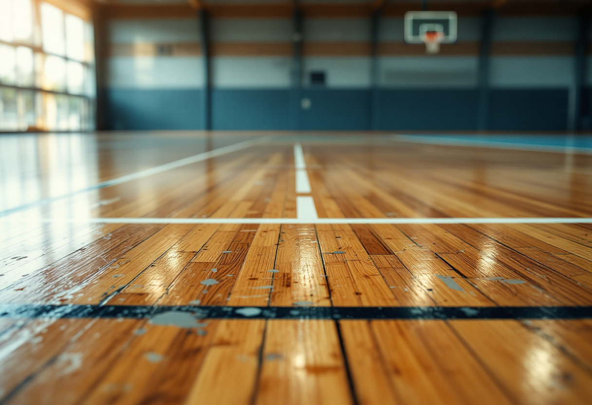 Coach Valli durante la conferenza stampa sulla stagione