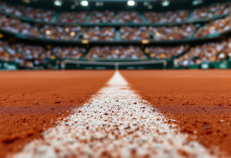 Giocatori emozionati al Roland Garros 2025 durante una partita