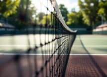 Fabio Fognini in azione sul campo da tennis