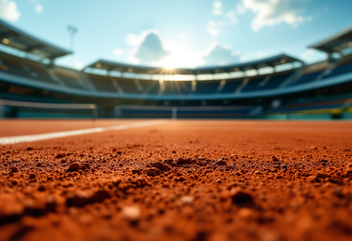 Flavio Cobolli in azione al Roland Garros 2023