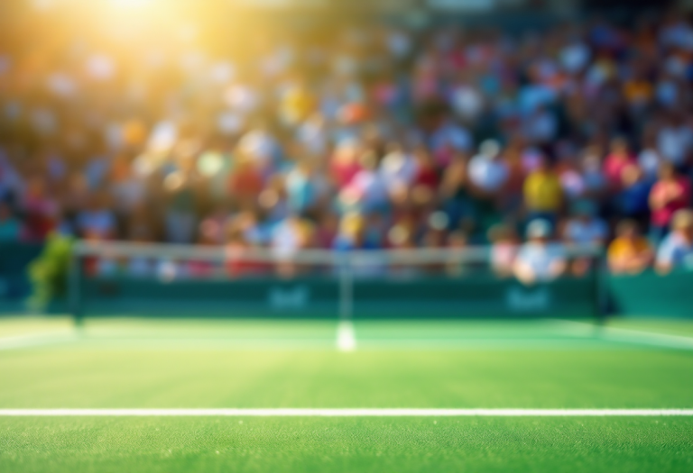 Flavio Cobolli esulta dopo la vittoria nel derby italiano