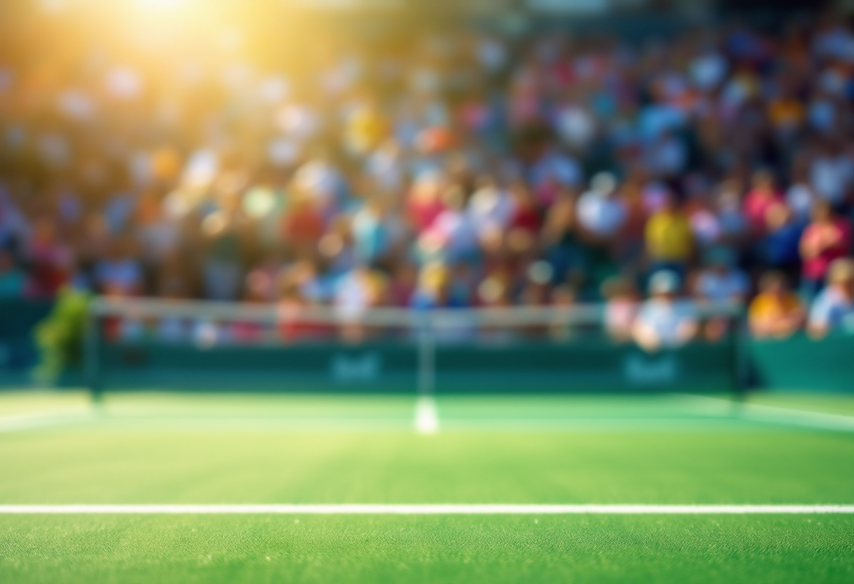 Flavio Cobolli esulta dopo la vittoria nel derby italiano