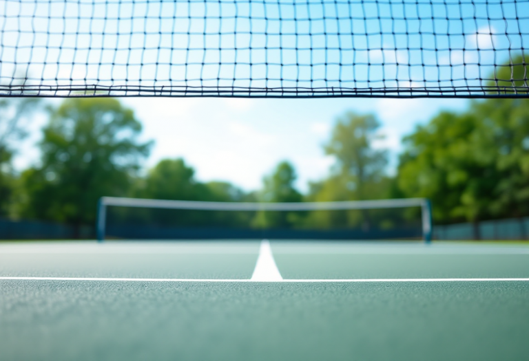 Flavio Cobolli in azione sul campo da tennis