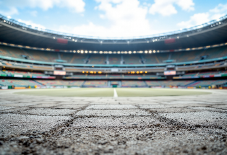 Vista del Centrale del Foro Italico con nuova copertura