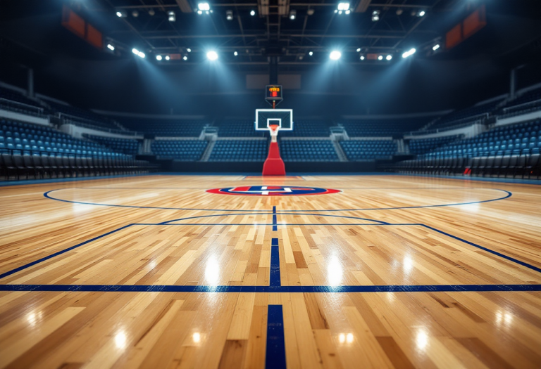 Giocatori di Trieste e Brescia in azione durante Gara 4