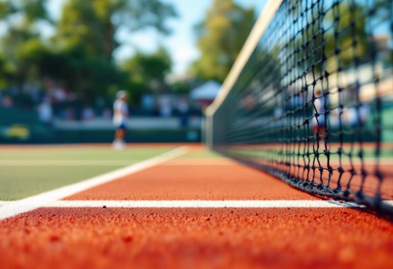 Giocatori di tennis in azione al Roland Garros 2023