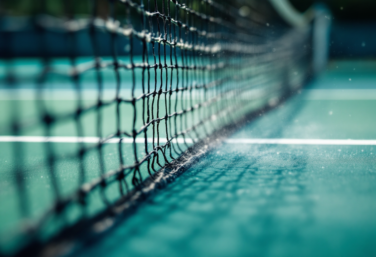 Giocatori di tennis in azione al Campo Centrale
