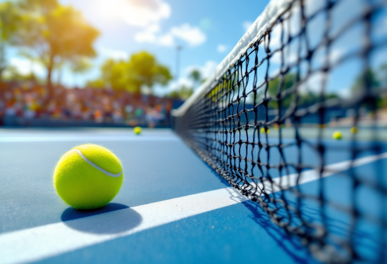 Jacopo Vasamì durante la finale del Trofeo Bonfiglio di tennis