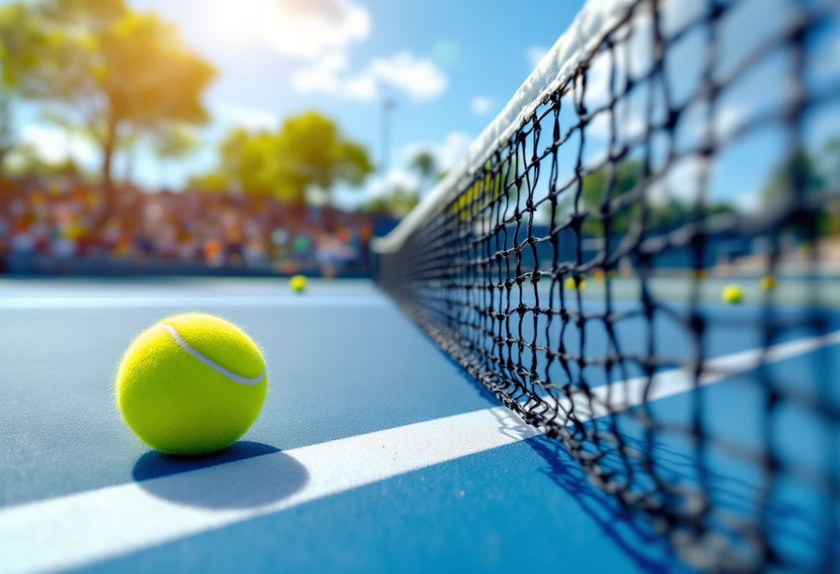 Jacopo Vasamì durante la finale del Trofeo Bonfiglio di tennis