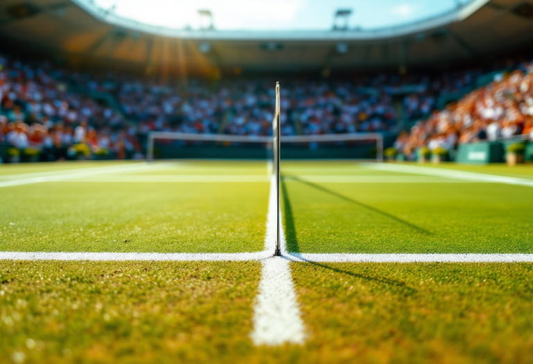 Jacopo Vasamì in azione contro Cameron Norrie