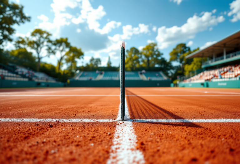 Jannik Sinner e Roberto Marcora durante un allenamento insieme