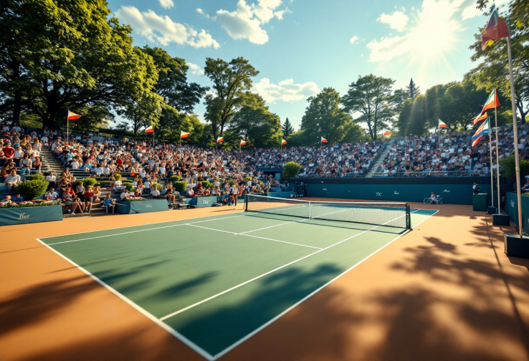 Jasmine Paolini in azione al Roland Garros 2025