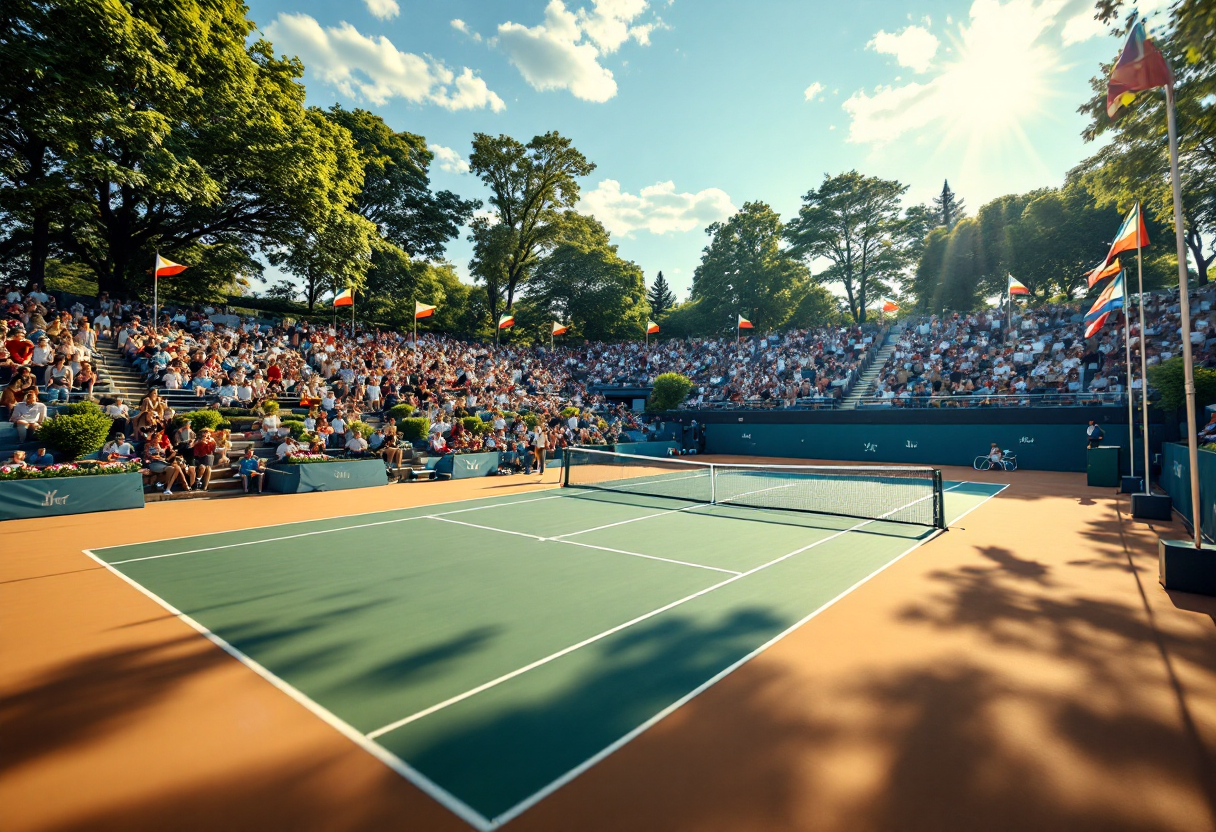 Jasmine Paolini in azione al Roland Garros 2025