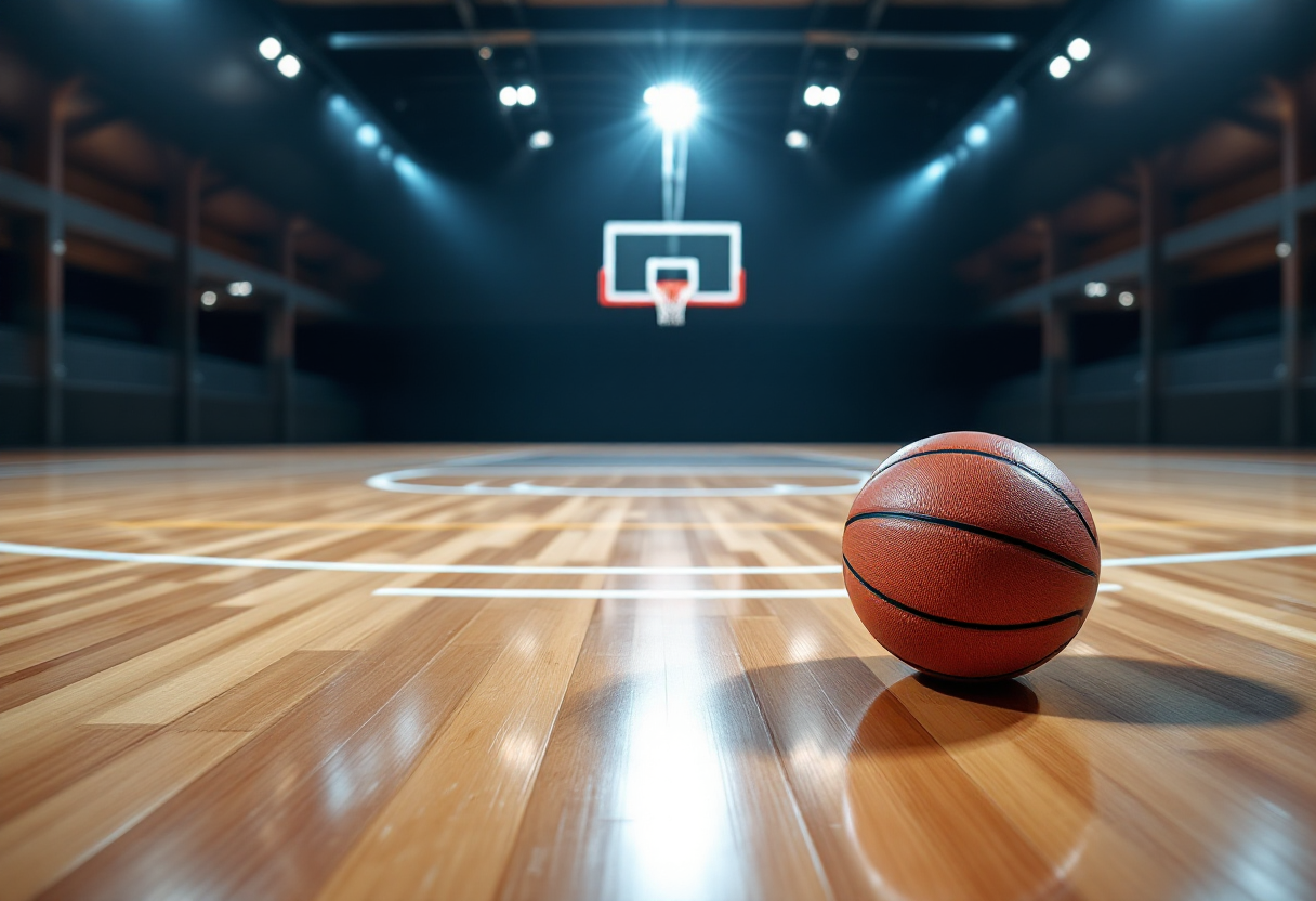 Giocatori della Libertas Livorno festeggiano la salvezza in A2