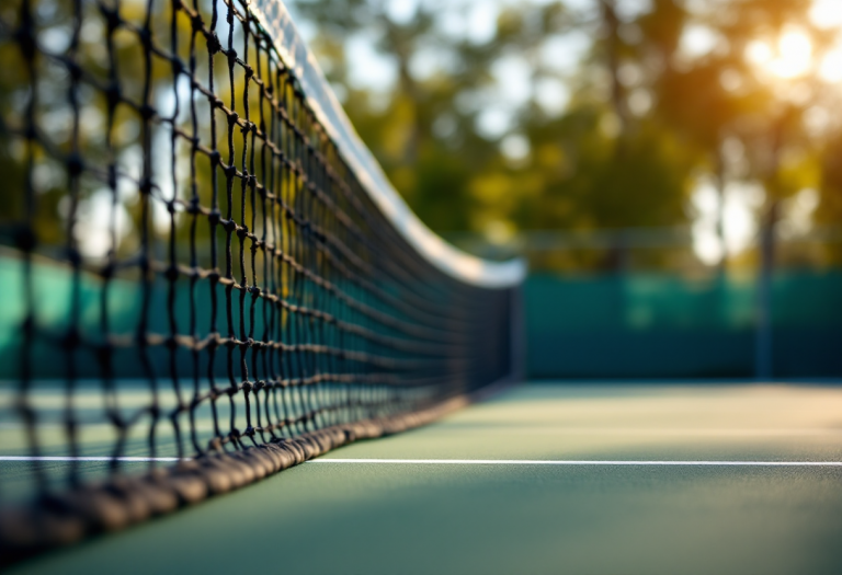 Lorenzo Musetti in azione al Roland Garros 2023