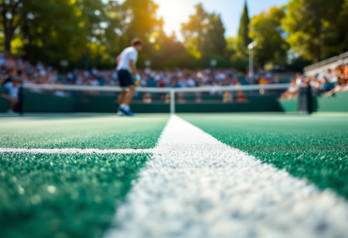 Lorenzo Sonego durante un emozionante match a Roland Garros