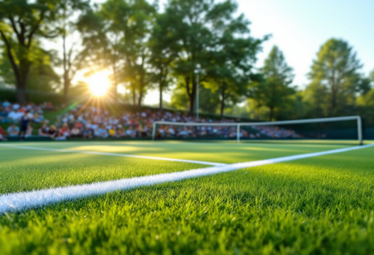 Luciano Darderi durante la vittoria nel torneo ATP 500 di Amburgo