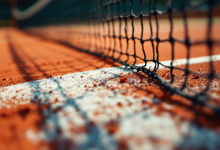 Martin Klizan durante il primo turno della Camparini Gioielli Cup