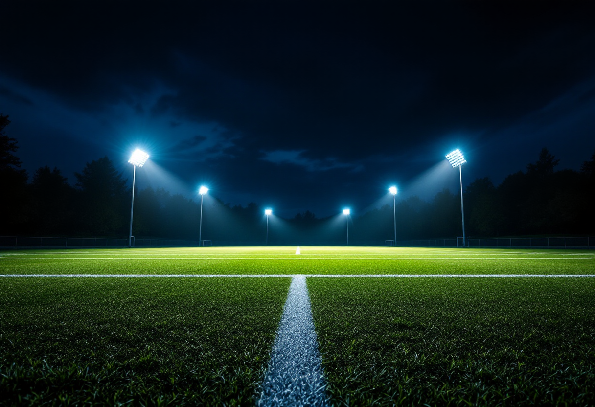 Giocatori del Milan in azione durante una partita difficile