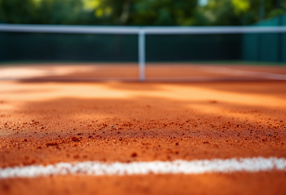 Lorenzo Musetti durante la semifinale agli Internazionali d'Italia
