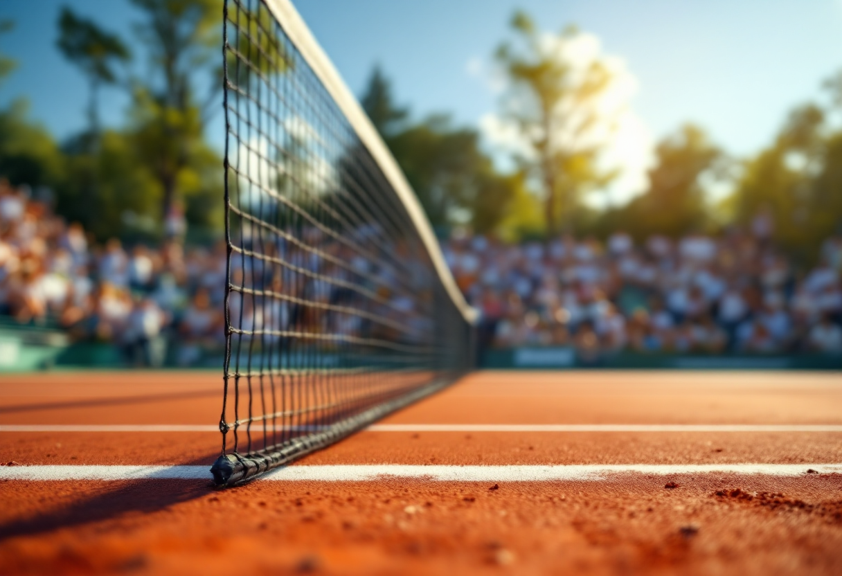 Lorenzo Musetti celebra la vittoria agli ottavi di finale