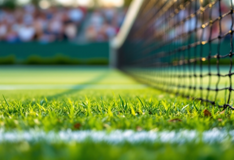 Lorenzo Musetti esulta dopo la vittoria in semifinale