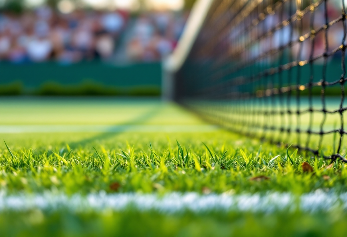 Lorenzo Musetti esulta dopo la vittoria in semifinale