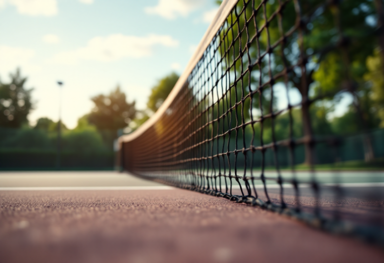 Nick Kyrgios in campo durante un allenamento di tennis