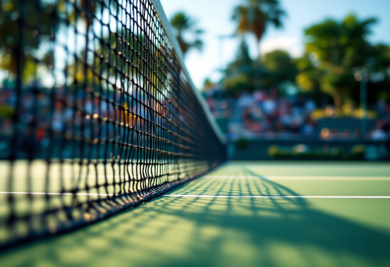 Giocatori in azione al torneo di tennis Open Abruzzo 2025