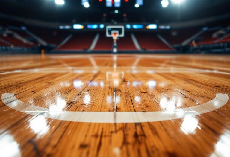 Giocatori del Partizan durante un intenso allenamento