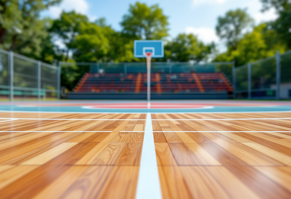 Giocatori di Fortitudo e Pesaro durante il secondo turno Play-In