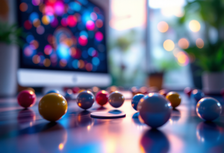 Giocatore che si diverte con il gioco Plinko online