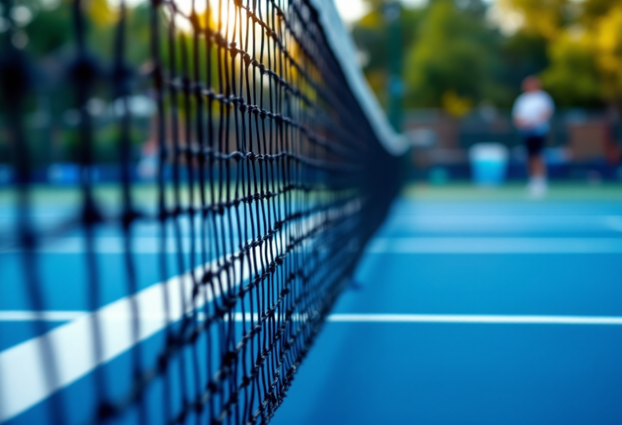Giocatori in azione durante i quarti di finale a Salsomaggiore