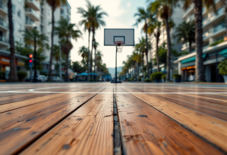 Immagine della rivalità nel basket livornese