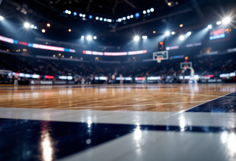 Immagine della semifinale di Serie A2 tra Cantù e Rieti