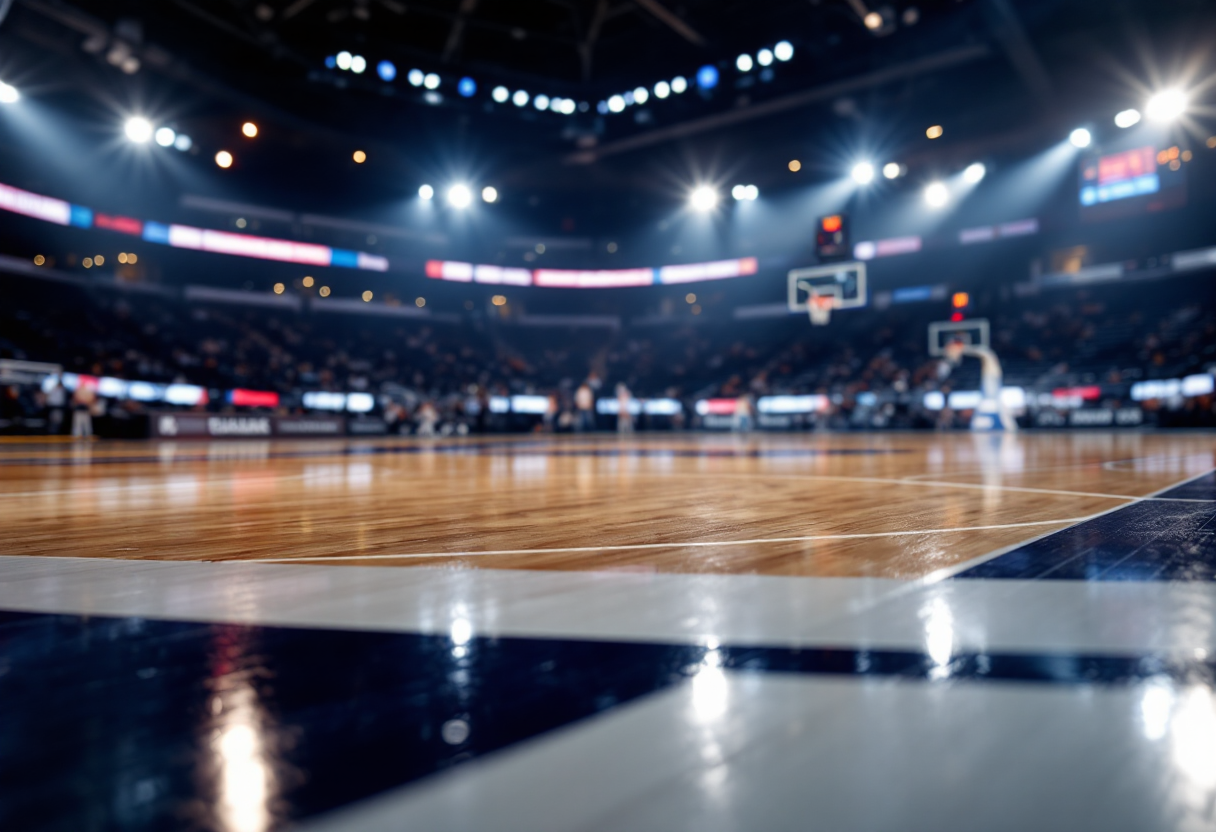 Immagine della semifinale di Serie A2 tra Cantù e Rieti