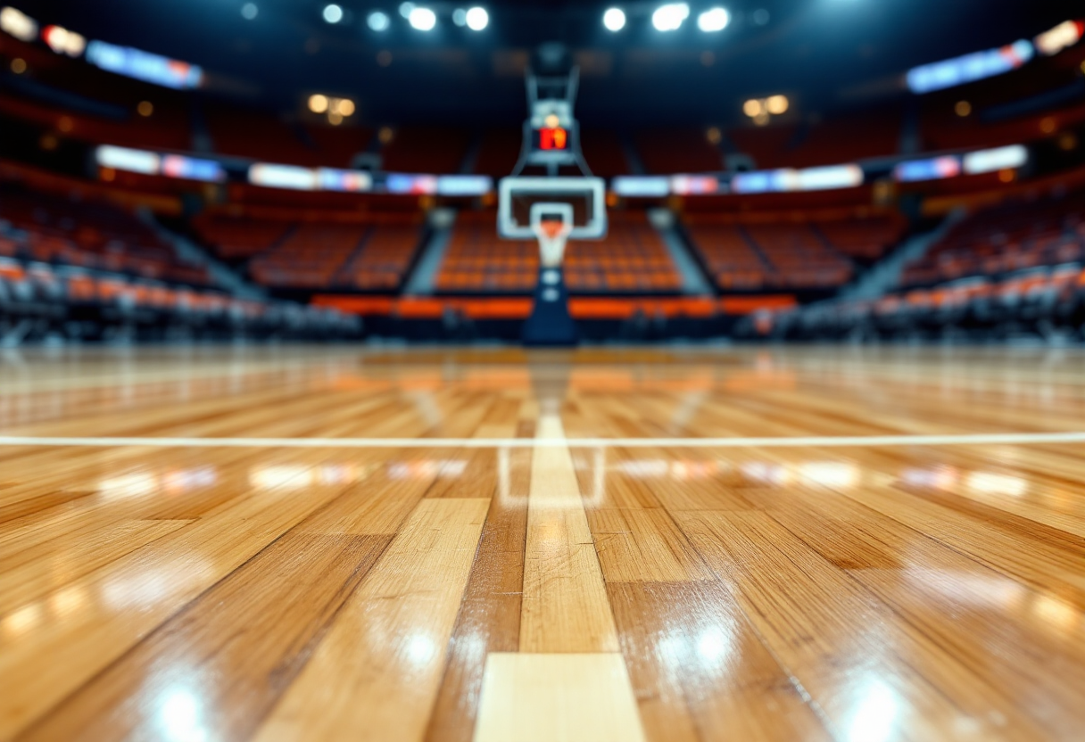 Giocatori in azione durante le semifinali playoff di Serie A2