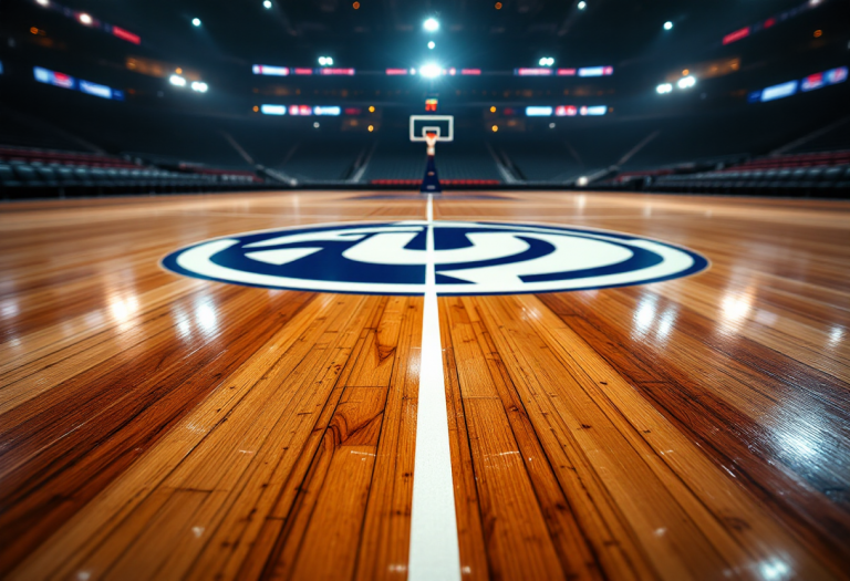 Stephen Curry infortunato durante una partita NBA