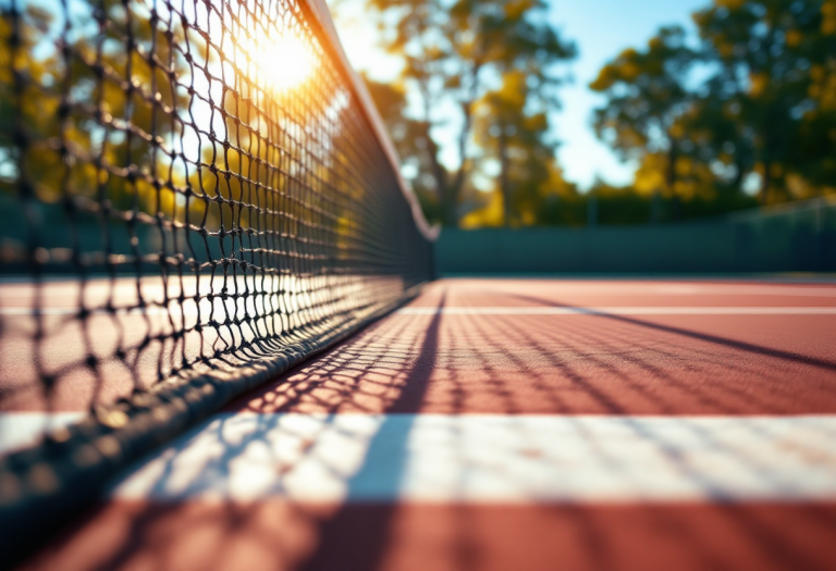 Giovani tennisti italiani in azione durante un torneo
