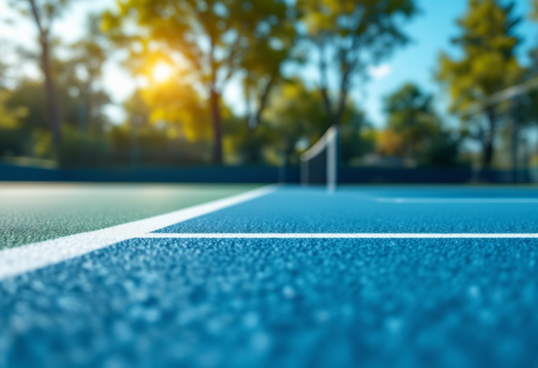 Giocatori italiani in azione al torneo di tennis di Roma