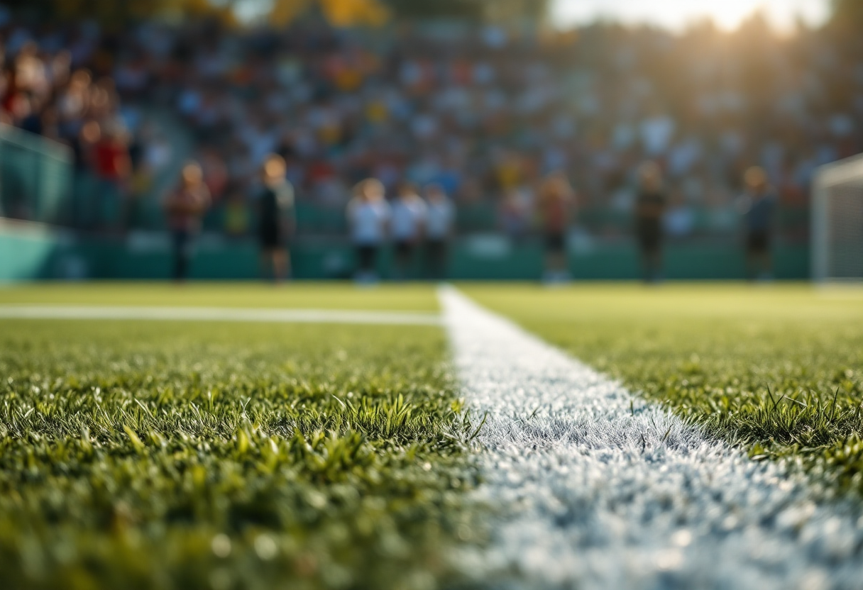 Giocatori in azione durante il Torneo Bayer agli ottavi