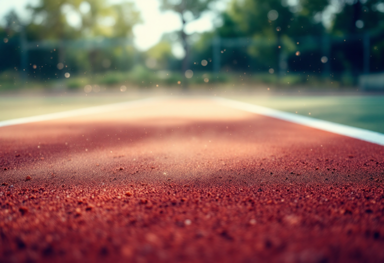 Giocatori di tennis in azione al torneo di Roma