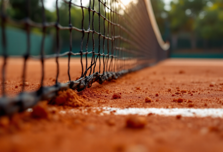 Giocatori di tennis in azione al torneo di Parigi