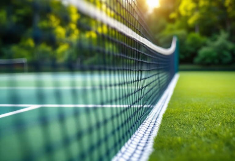 Giocatori in azione al torneo di tennis di Santa Margherita di Pula