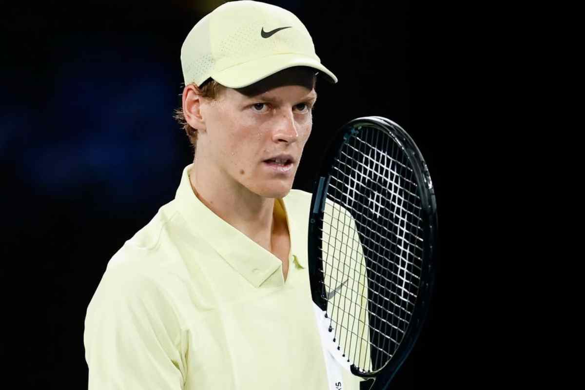 Jannik Sinner in campo