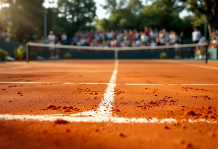 Djokovic in azione durante la finale del Roland Garros 2023